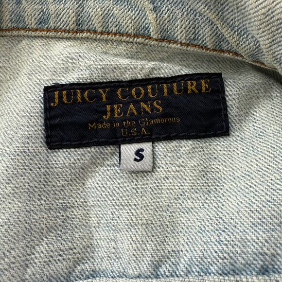 Juicy Couture Faded Blue Denim Jacket - Picture 8 of 9
